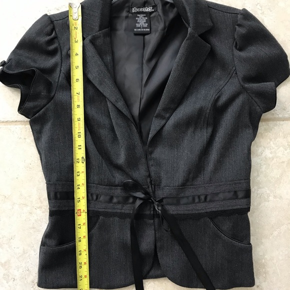 BOSS LADY! 2 Pieces for 1 price Stooshy Dark Gray Blazer With Pencil Skirt - Picture 12 of 16